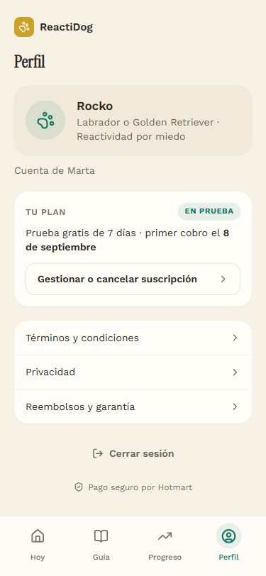 El perfil de tu perro y tu plan
